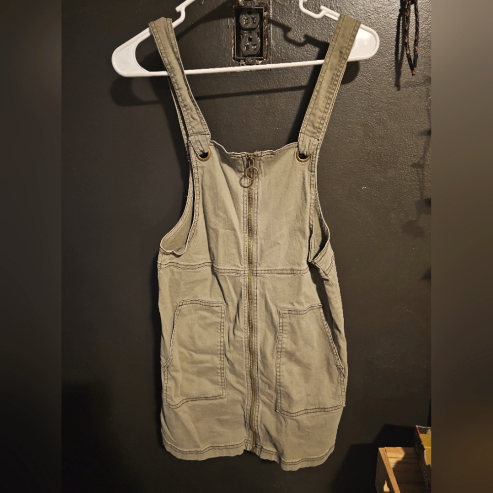 Army/Olive Overall skirt zip-up